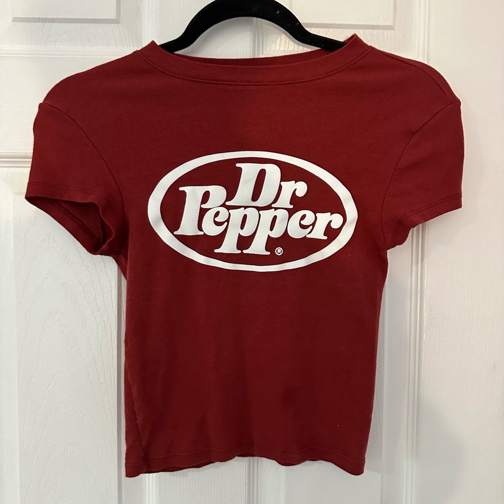 Dr Pepper Red Crop Top T-shirt XS